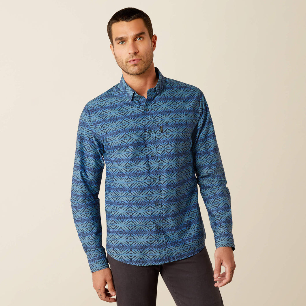 aztec dress shirt ROPER MEN'S SW ARIZONA AZTEC BORDER WESTERN SNAP SHIRT