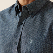Ariat Men's Trent Chambray Blue Print Classic Fit Button-Down Shirt