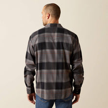 Ariat Men's Hernandez Retro Fit Black/Grey Plaid Snap Western Flannel Shirt