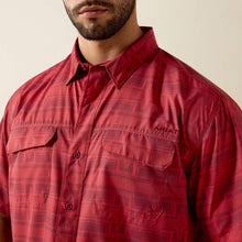 Ariat Men's Red Southwest Print VentTEK Outbound Short Sleeve Button-Down Classic Fit Shirt