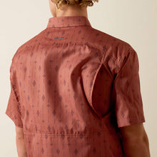Ariat Men's Copper Brown Print VentTEK Short Sleeve Classic Fit Shirt