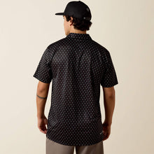 Ariat Men's Black Geometric Print Polo Shirt