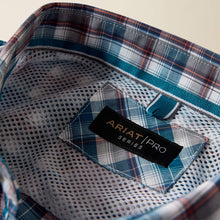 Ariat Men's Walter Blue Multi Plaid Button-Down Pro Series Classic Fit Shirt