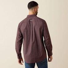 Ariat Men's Contstantine Burgundy Print Classic Fit Button-Down Shirt