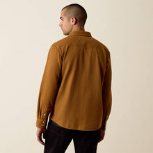 Ariat Men's Retro Handorf Brown Corduroy Fitted Western Snap Shirt