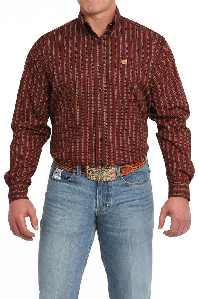 Cinch Men's Red Shotgun Shells Print Button-Down Shirt – Pard's Western ...