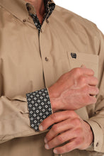 Cinch Men's Solid Khaki Button-Down Shirt