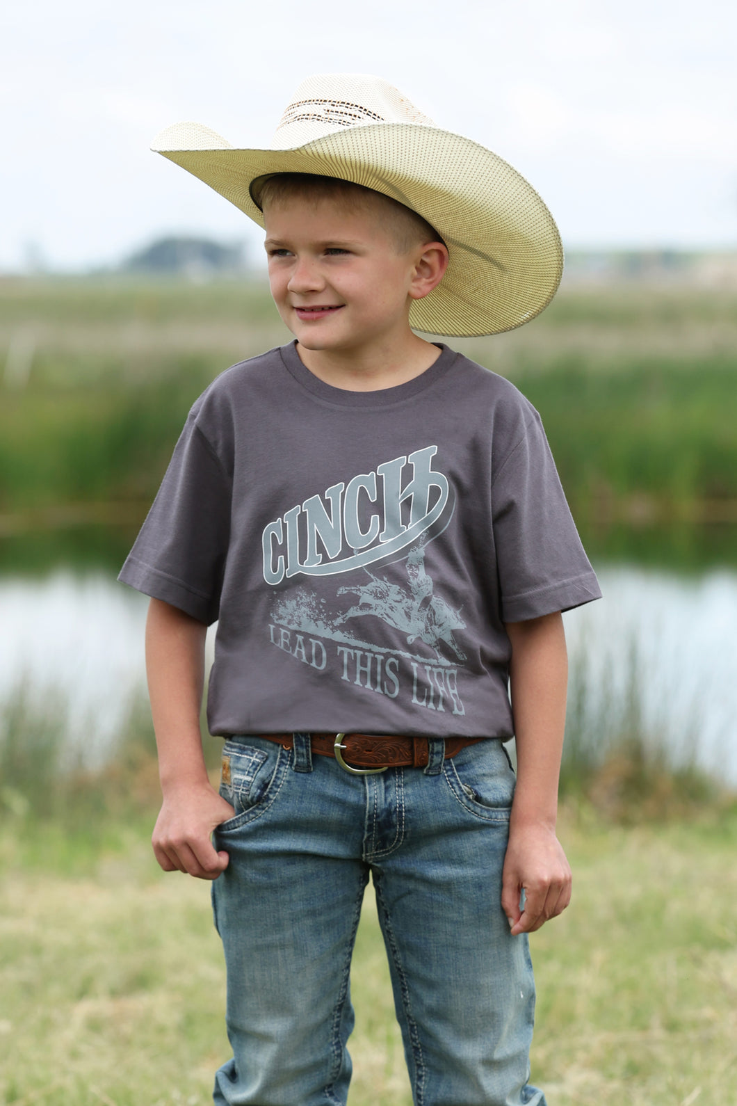 Pard's Western Shop Cinch Boys Charcoal 