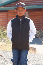 Pard's Western shop Cinch Boys Brown Herringbone Bonded Vest