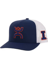 Pard's Western Shop University of Illinois Blue &amp; White Ballcap with Blue/Orange Hooey