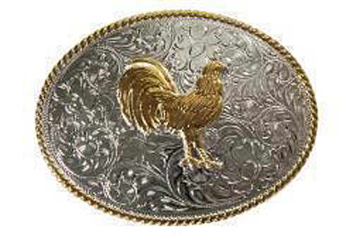 Pard's Western Shop Nocona Standing Rooster Oval Buckle