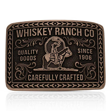 Pard's Western Shop Montana Silversmiths Heritage Rider Whiskey Ranch Buckle