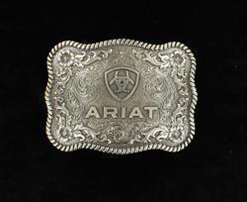 Pard's Western Shop Ariat Antique Silver Logo Buckle