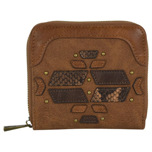 Pard's Western Shop CatchFly Small Taos Wallet with Python Print Accents