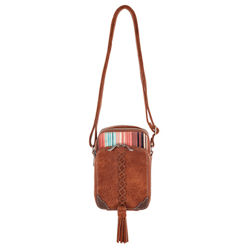 Pard's Western Shop CatchFly Ladies Tan with Multi Stripes Camera Bag