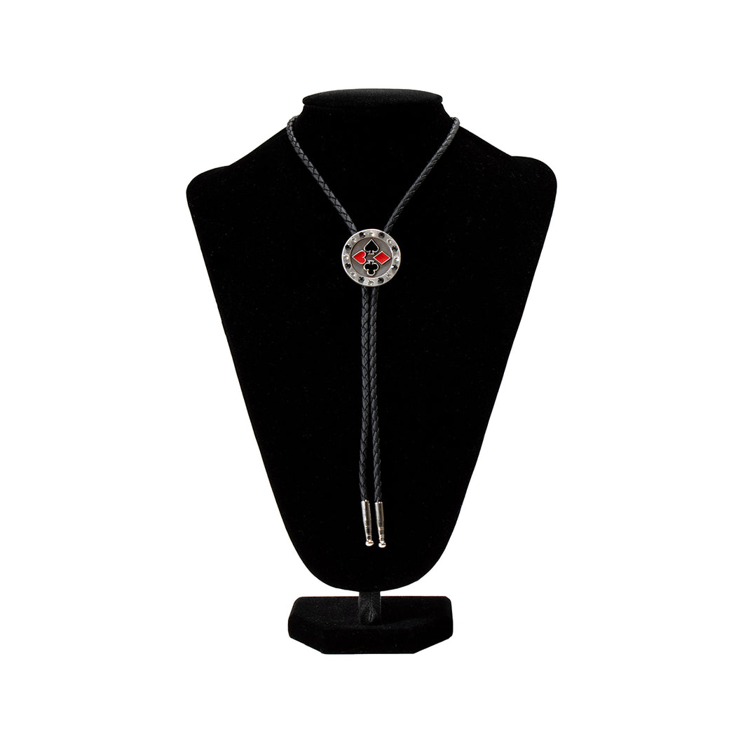 Double S Poker Chip Bolo Tie