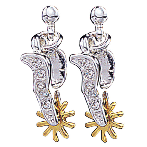 Pard's Western Shop Montana Silversmiths Sparkling Spurs Drop Earrings