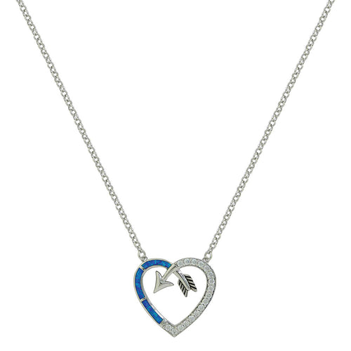Pard's Western Shop Montana Silversmiths Follow Your Heart Arrow Necklace