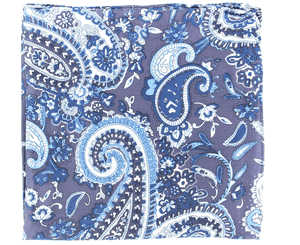 Pard's Western Shop Paisley Print 100% Silk Wild Rag - Choose Blue, Grey, Lime or Red