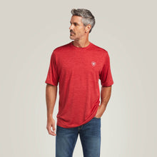 Ariat Red Vertical Flag Charger Tee for Men