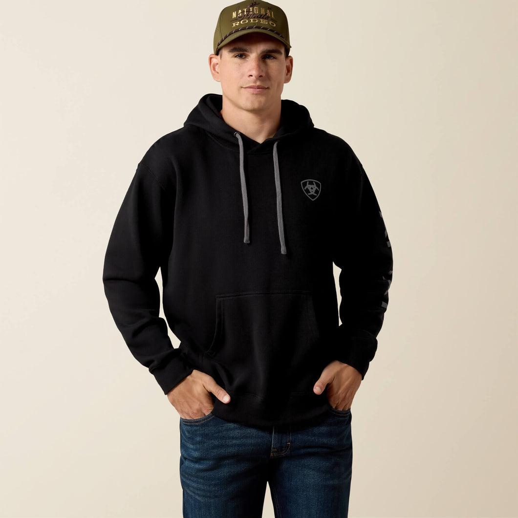 Pard's Western Shop Ariat Black Logo Hoodie for Men
