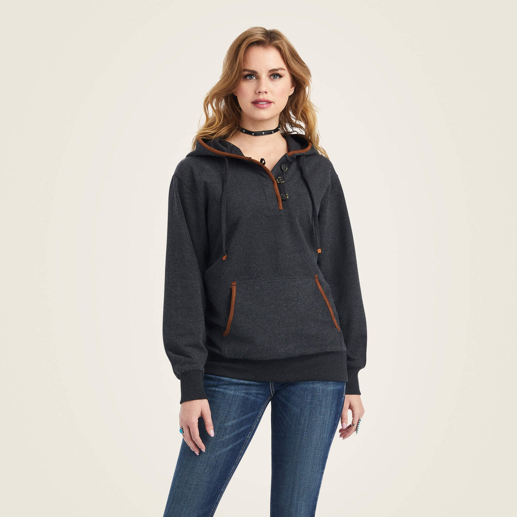 Pard's Western Shop Ariat REAL Elevated Charcoal Hoodie for Women