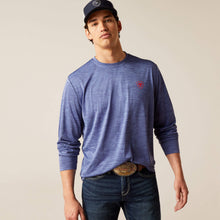 Ariat Red/White/Blue True Eagle Long Sleeve Blue Charger T-Shirt for Men