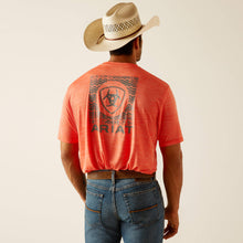 Ariat Orange SW Shield Logo Charger Tee for Boys