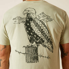 Ariat Light Sage Green Eagle Flag T-Shirt for Men