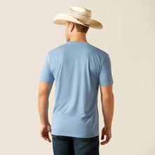 Ariat Light Heather Blue USA Range T-Shirt for Men