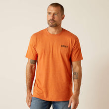 Ariat Orange Rattler Skull T-Shirt for Men