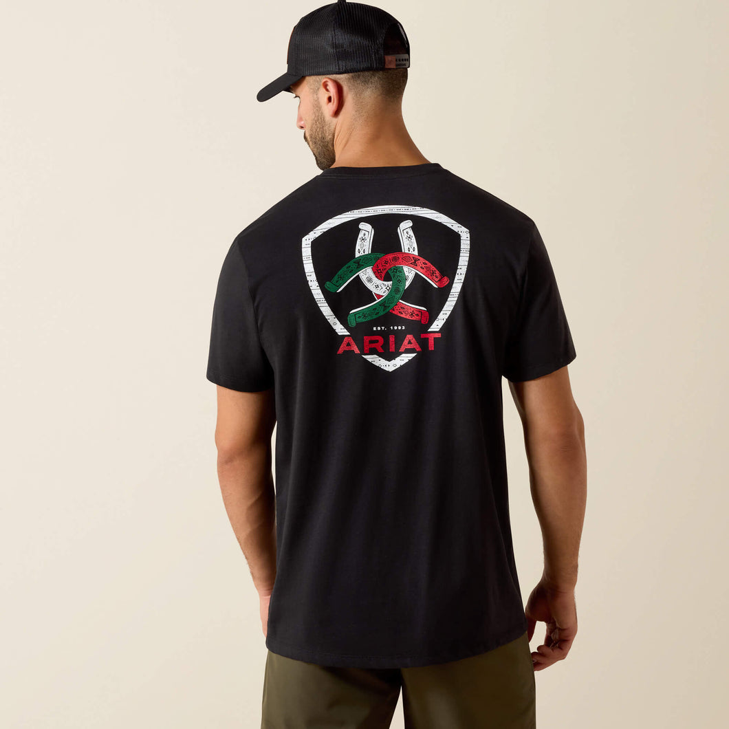 Ariat Tres Herradauras Classic Fit Black T-Shirt for Men