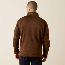 Ariat Men's Brown Caldwell Logo 1/4 Zip Sweater