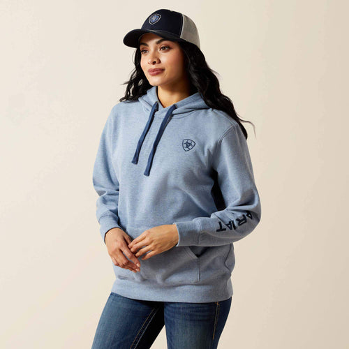 Pard's Western shop Ariat Women's Light Blue 2.0 Logo Hoodie