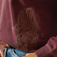 Ariat Women's Port Royal Valley Sweatshirt with Horseshoe & Cactus Emboidery