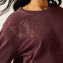 Ariat Women's Port Royal Valley Sweatshirt with Horseshoe & Cactus Emboidery