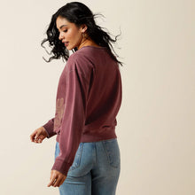 Ariat Women's Port Royal Valley Sweatshirt with Horseshoe & Cactus Emboidery