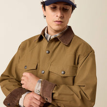 Ariat Men's Tan Retro Canvas Shirt Jacket