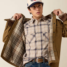 Ariat Men's Tan Retro Canvas Shirt Jacket