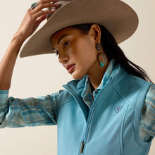 Ariat Women's Blue Heather Softshell Logo Vest