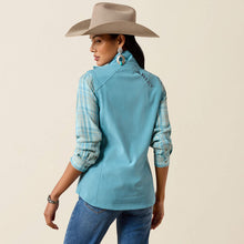 Ariat Women's Blue Heather Softshell Logo Vest