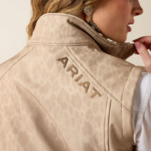 Ariat Women's Faded Leopard Print Softshell Logo Vest