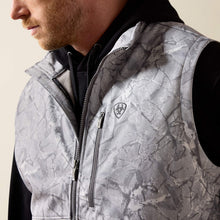 Ariat Men's Grey Camo Print Softshell Logo Vest