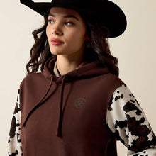 Ariat Women's Chocolate Printed 2.0 Logo Hoodie