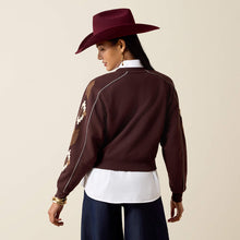 Ariat Women's Chocolate Dakota Sweatshirt with Southwest Embroidery