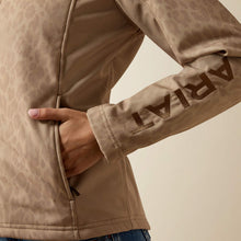 Ariat Women's Faded Leopard Print Softshell Logo Jacket