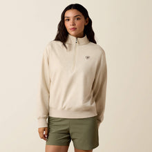 Pard's Western shop Ariat Women's Oatmeal 1/2 Zip Sweatshirt