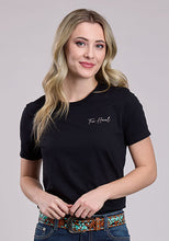 Women's Tin Haul Horses in the Desert Moonlight Black T-Shirt