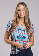 Pard's Western Shop Roper Apparel Women's Multi Color Southwest Print Tee
