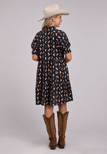 Roper Apparel Women's Black Boot Print Dress